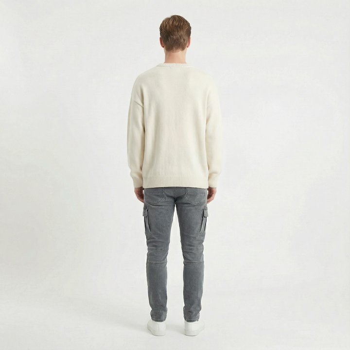 Soren – Smala cargobyxor i stretchdenim