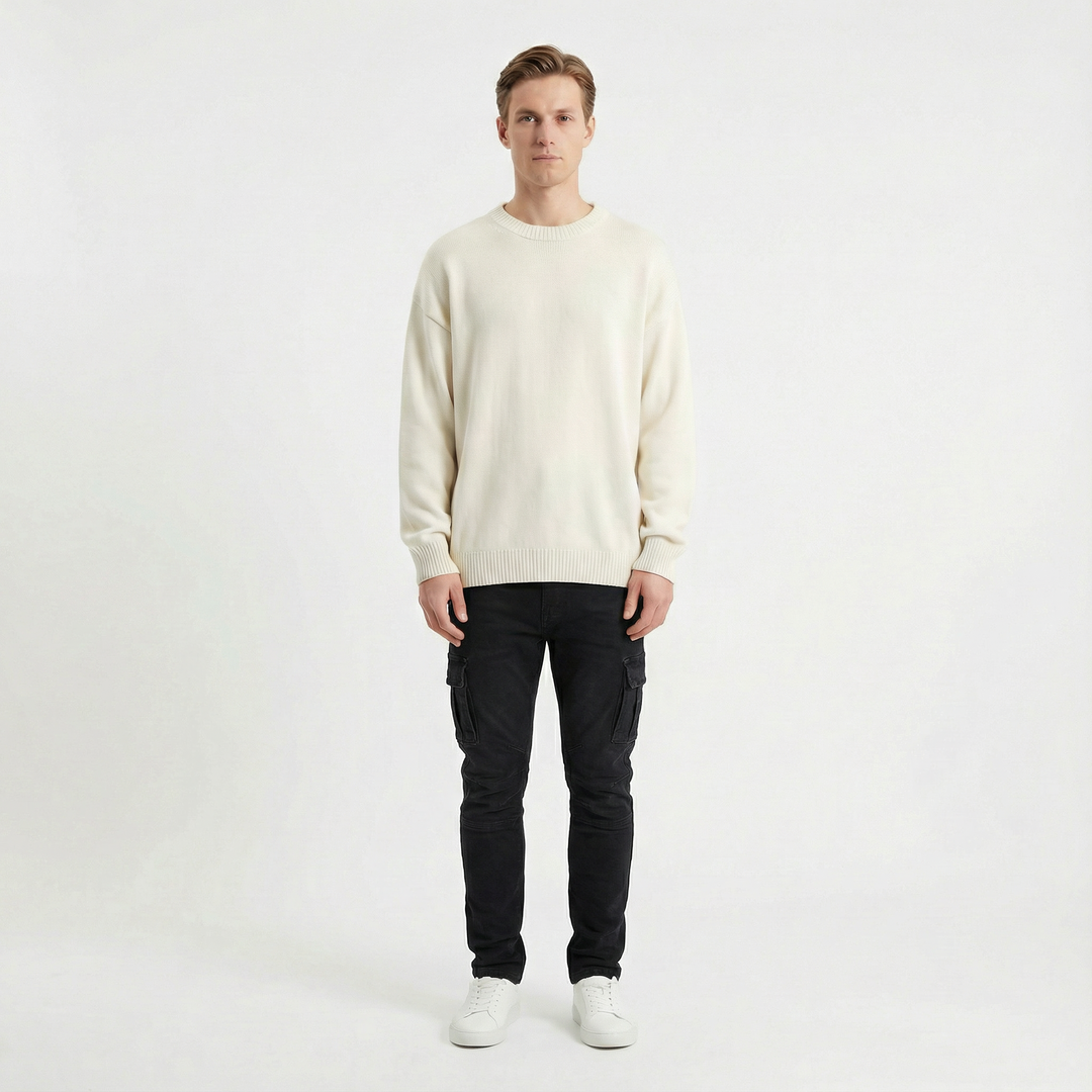 Soren – Smala cargobyxor i stretchdenim