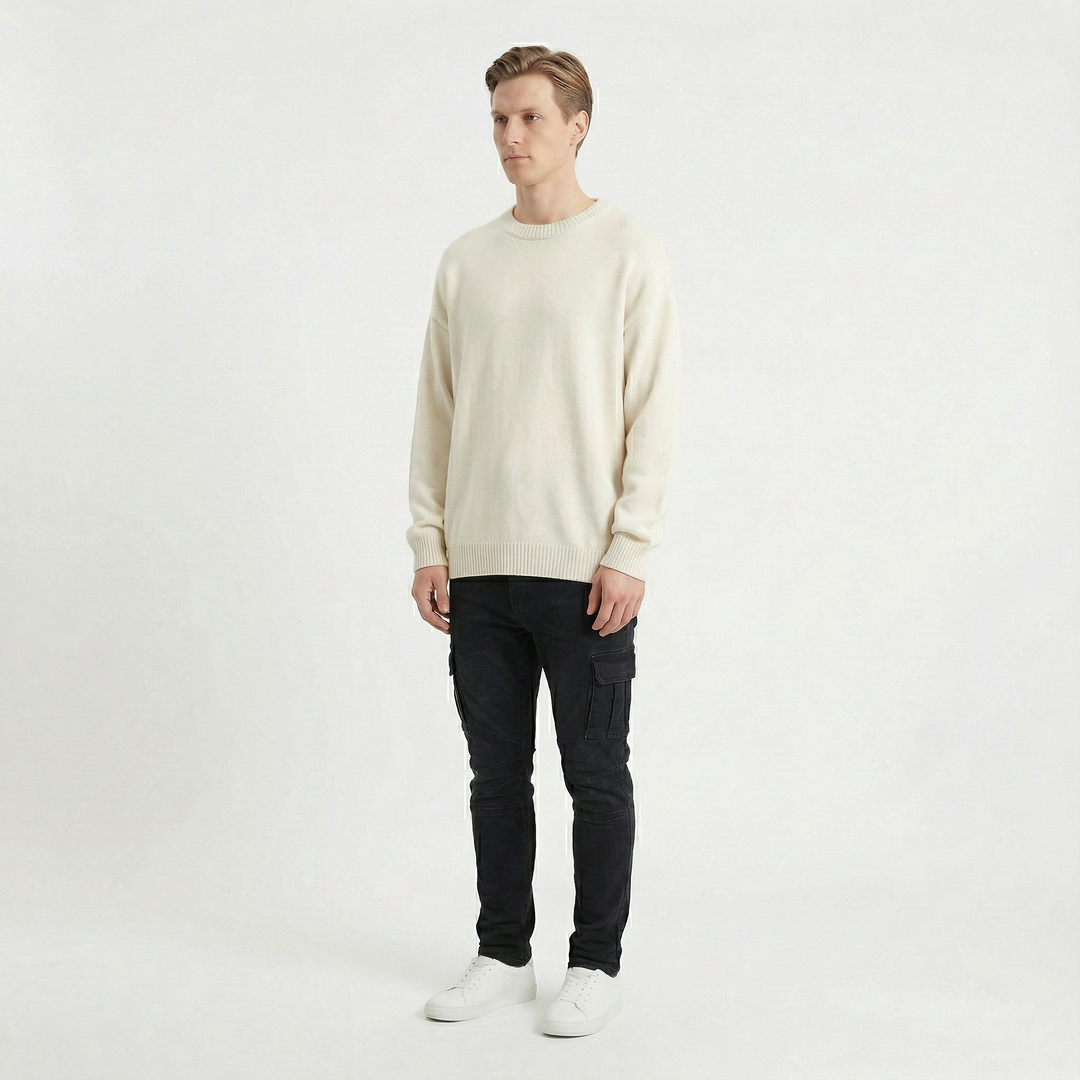 Soren – Smala cargobyxor i stretchdenim