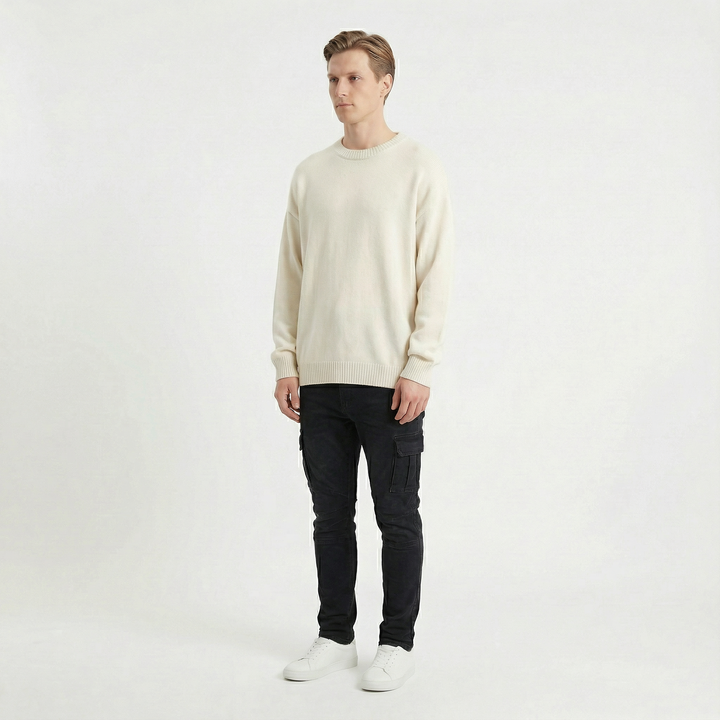 Soren – Smala cargobyxor i stretchdenim