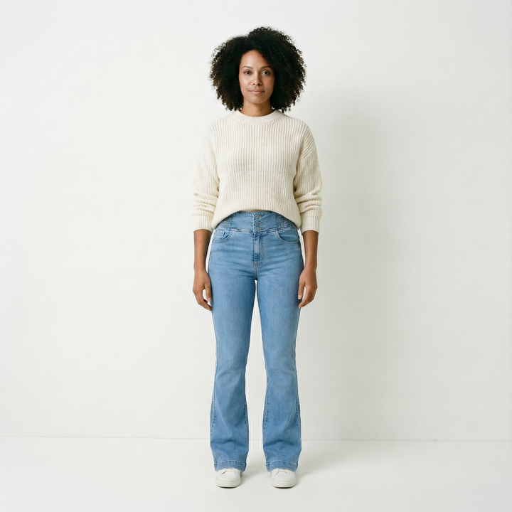 Elvira – Högmidjade jeans med smickrande passform