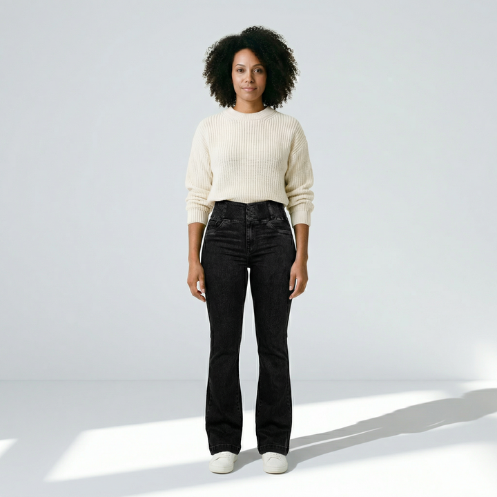 Elvira – Högmidjade jeans med smickrande passform