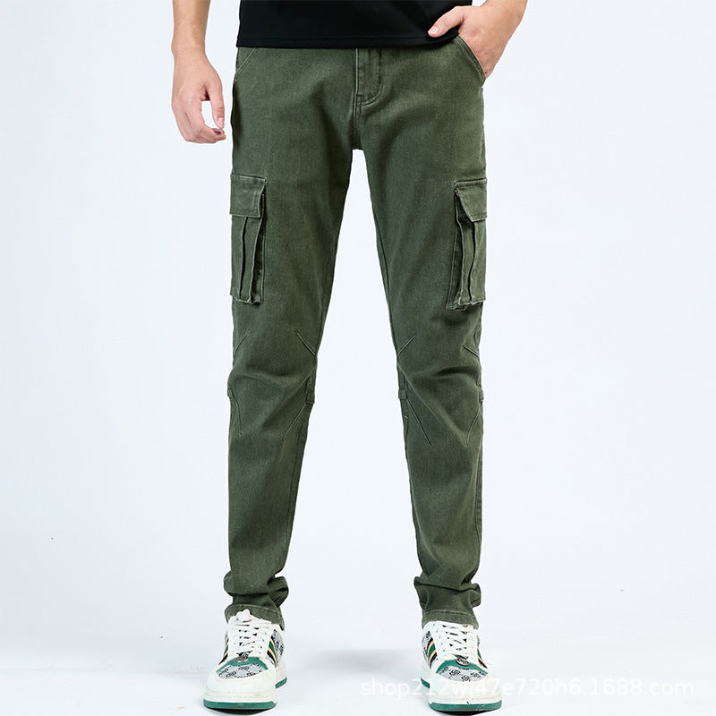 Hedrik - Svart tapered cargo byxa