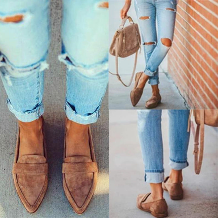 Elora – Loafer med leopardtryck och smal rem