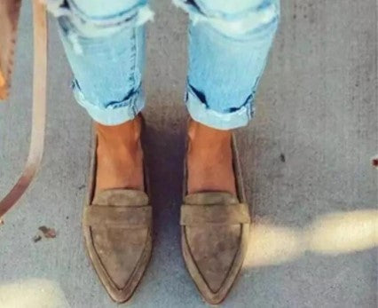 Elora – Loafer med leopardtryck och smal rem