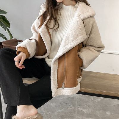 Astrid – Teddy fodrad mocka-look jacka