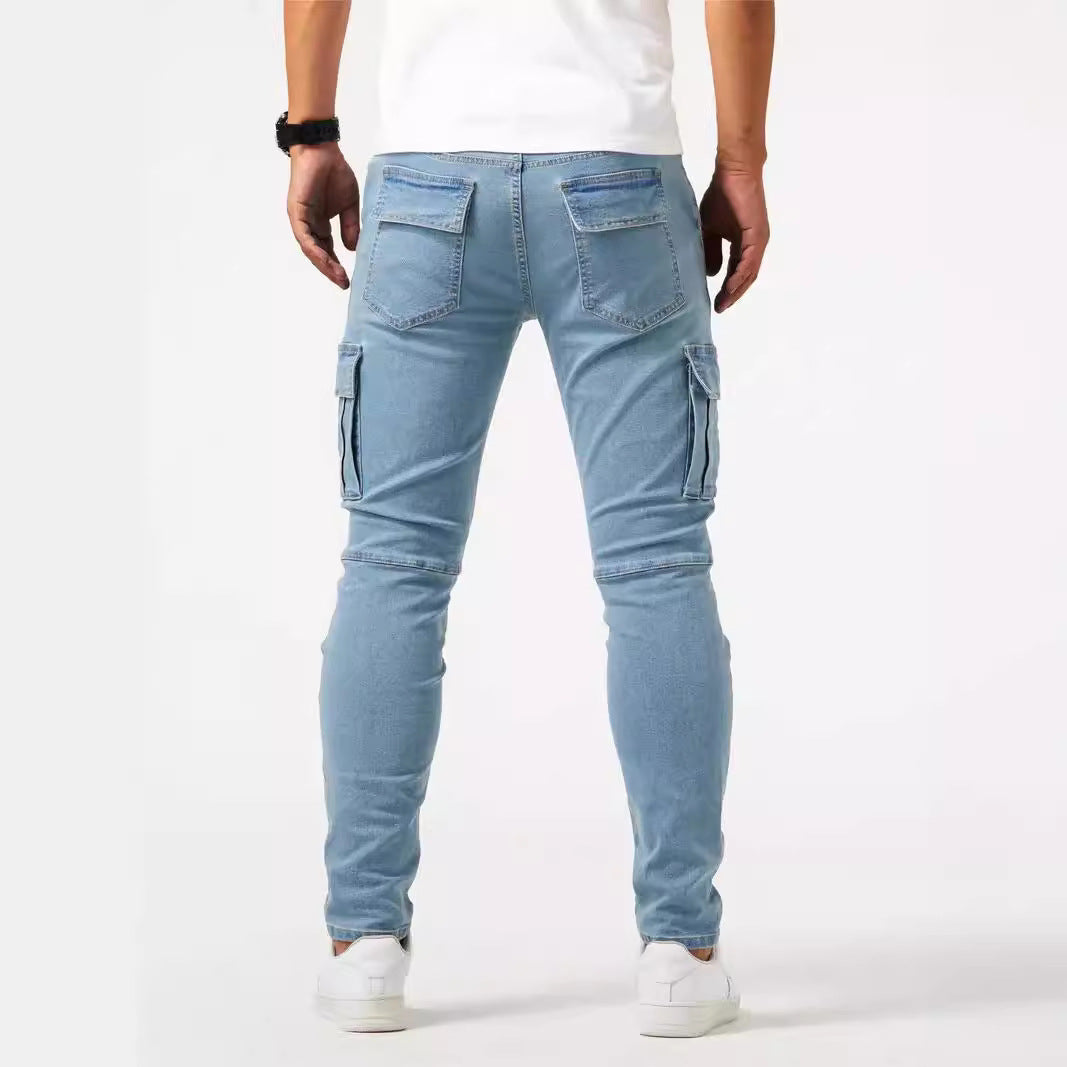 Hedrik - Svart tapered cargo byxa