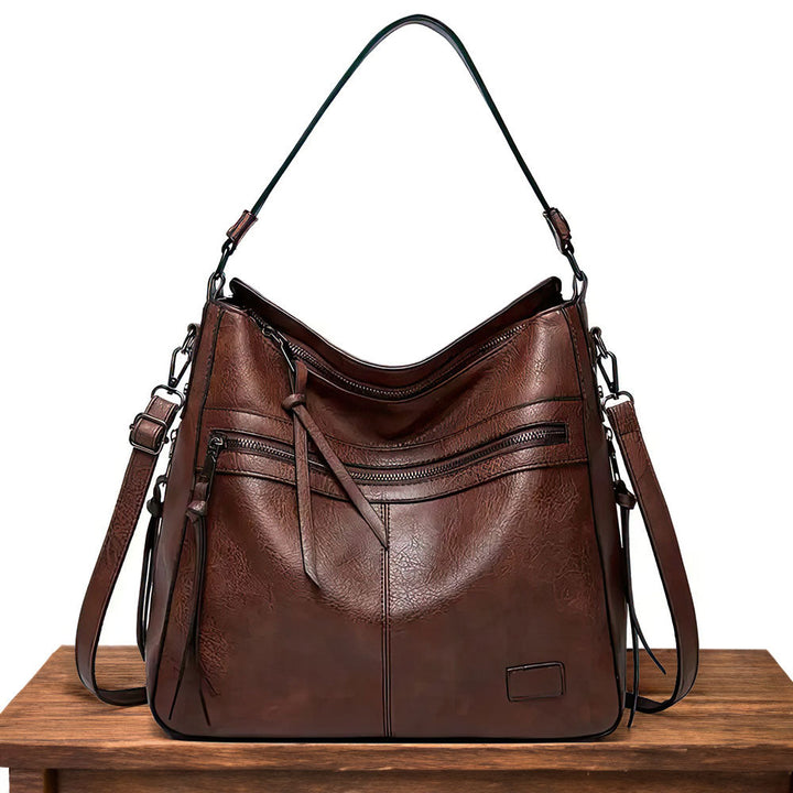 Martha – Wide Leather Hobo Bag