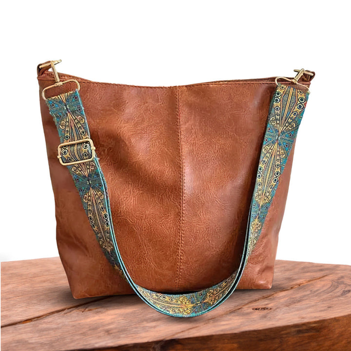 Cecilia – Shoulder Bag with Wide Ethnic Strap