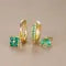 Gala Button and Pendant Earrings | 18K Gold Plated Copper, Geometric Design