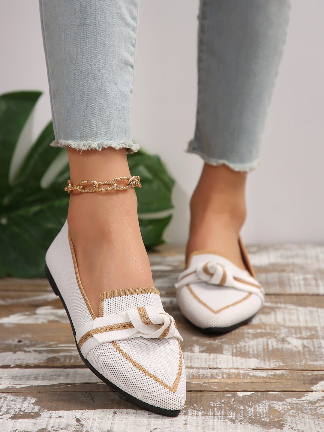 Viona – loafers med knutdetalj