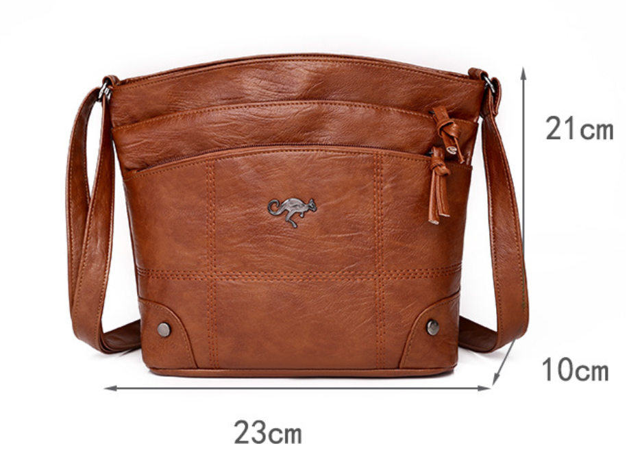 Silvia – Crossbody Bag with Kangaroo Emblem