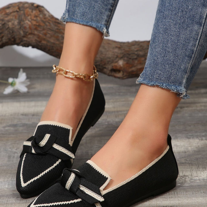 Viona – loafers med knutdetalj