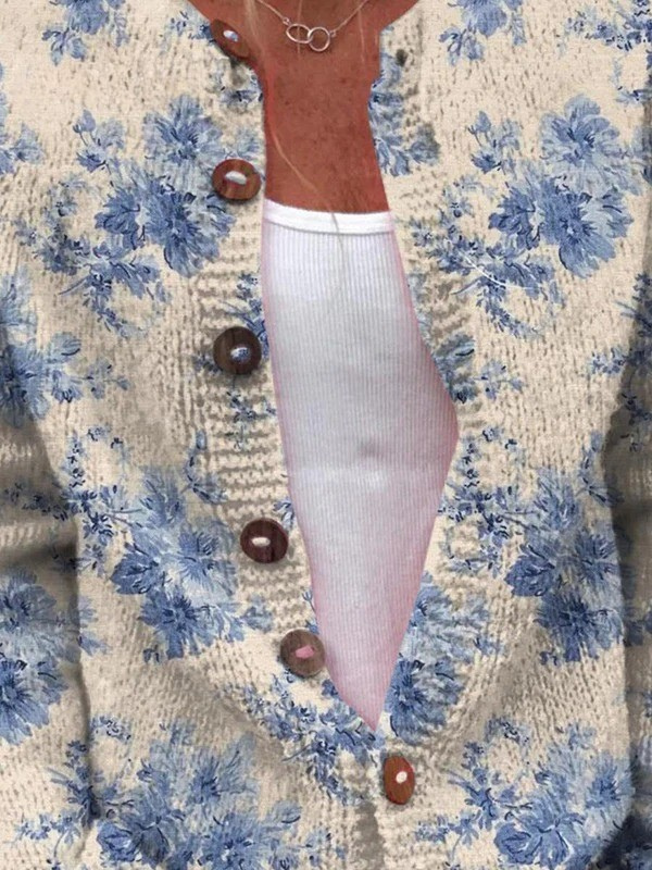 Daysie Vintage Knit Cardigan Sweater