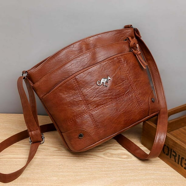 Silvia – Crossbody Bag with Kangaroo Emblem