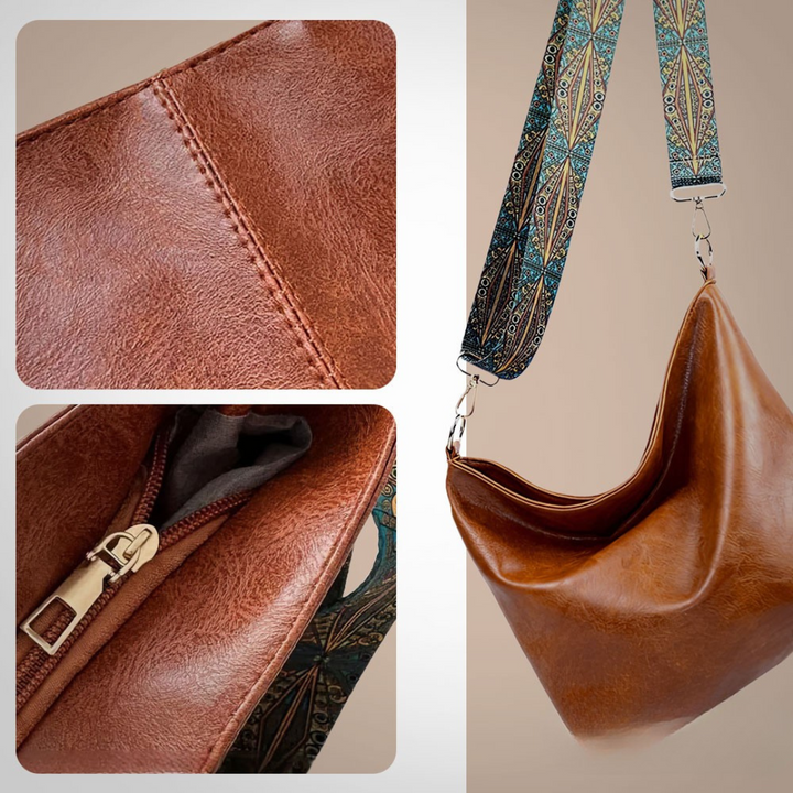 Cecilia – Shoulder Bag with Wide Ethnic Strap