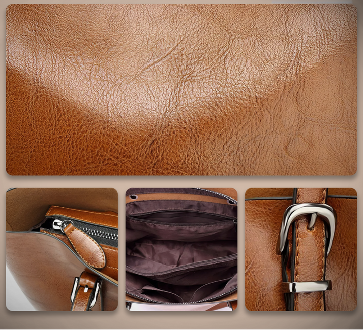 Isabel – Vintage Style Leather Tote