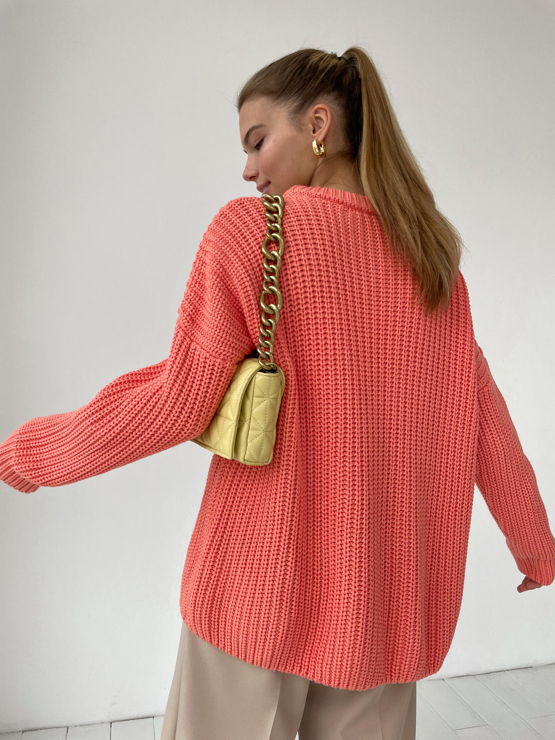 Oversized Sweater Loose Candy Color