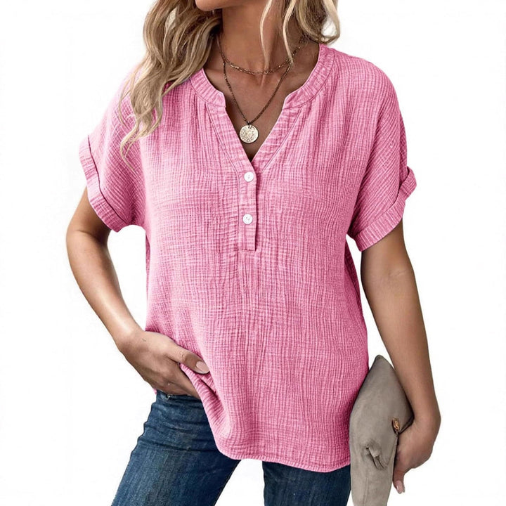 Ronja – Lätt blus med knapplist