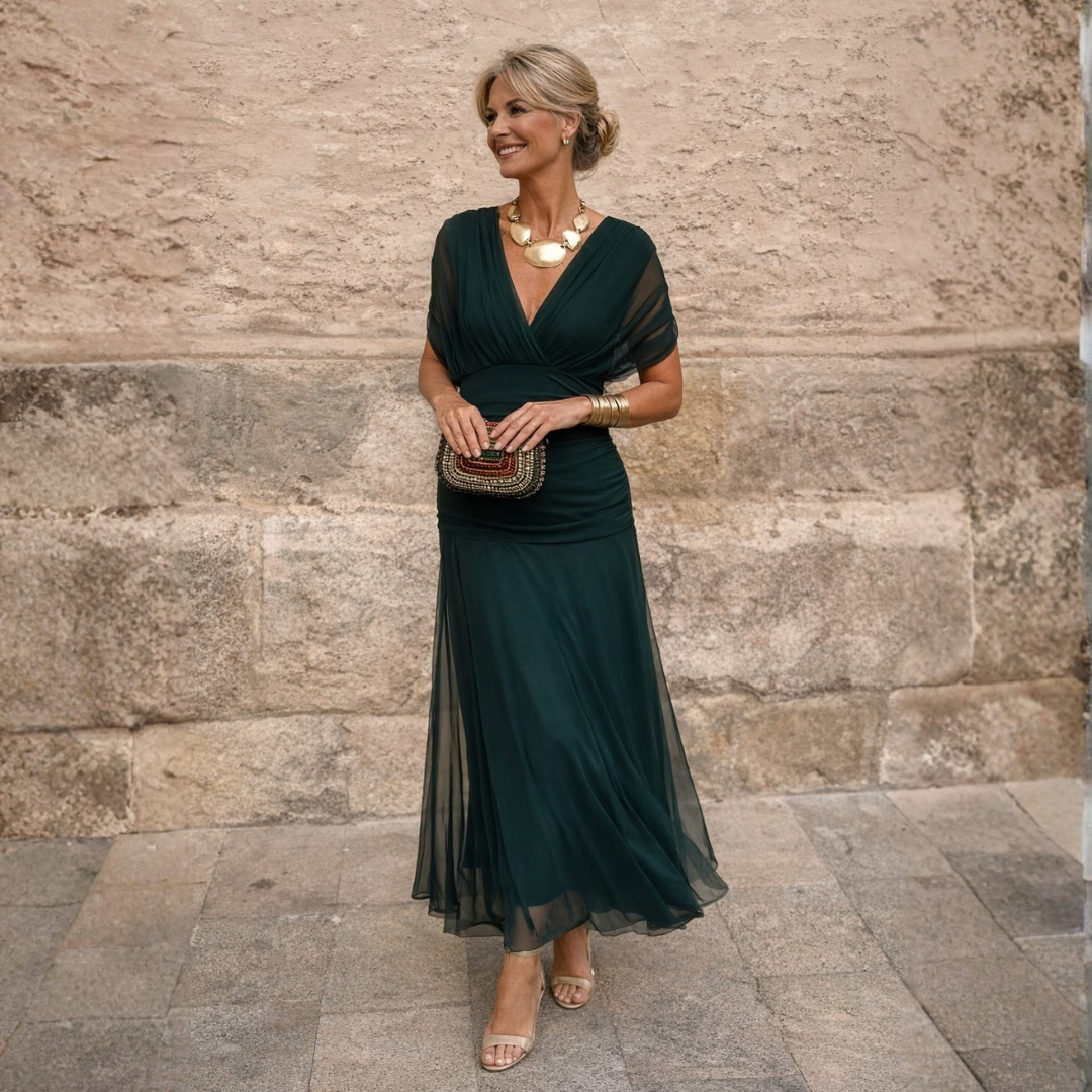 Morgan Elegant Green Dress