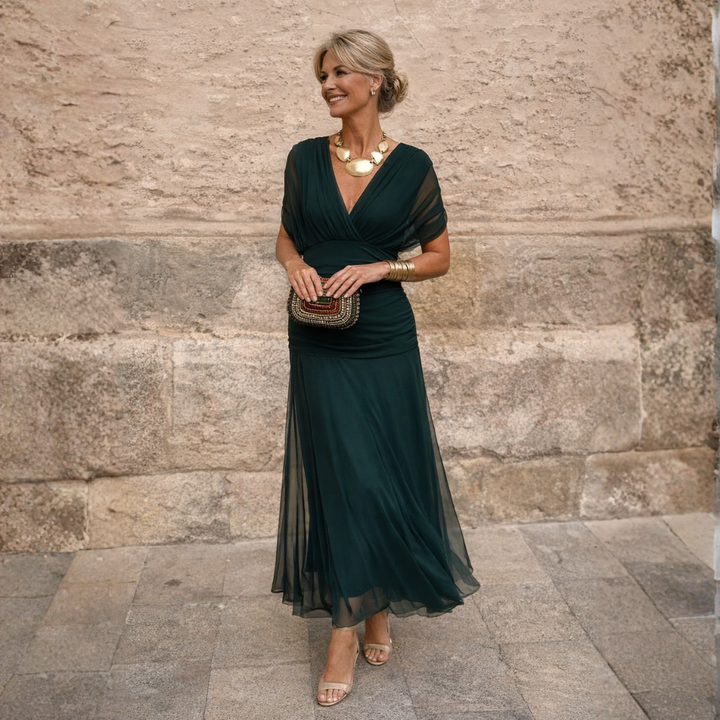 Morgan Elegant Green Dress
