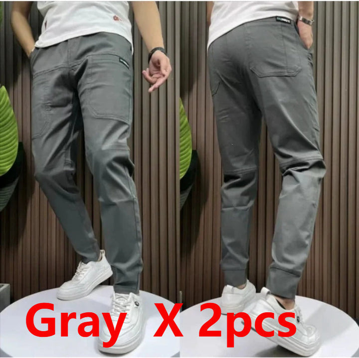 Bren - Svart tapered byxa med ren finish