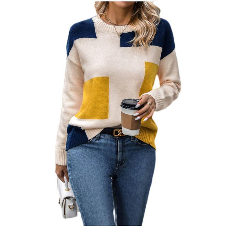 Nova - Modern colorblock-tröja för våren