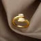 Glimmer Adjustable Ring | Gold Alloy, Retro Style