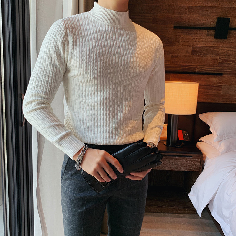 Elias - Ribbstickad polotröja för en elegant stil