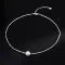 Elysia Pearl Necklace | 925 Silver Clavicle Chain with Mother Pearl Pendant