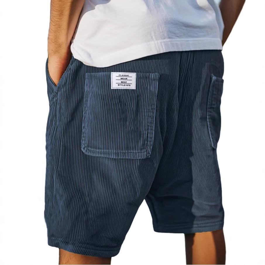 Ture – Avslappnade shorts i mjuk corduroy