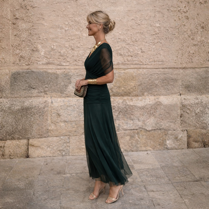 Morgan Elegant Green Dress