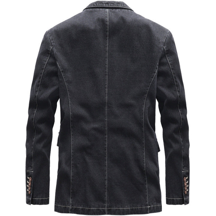 Ivar - Herrblazerjacka med denimlook
