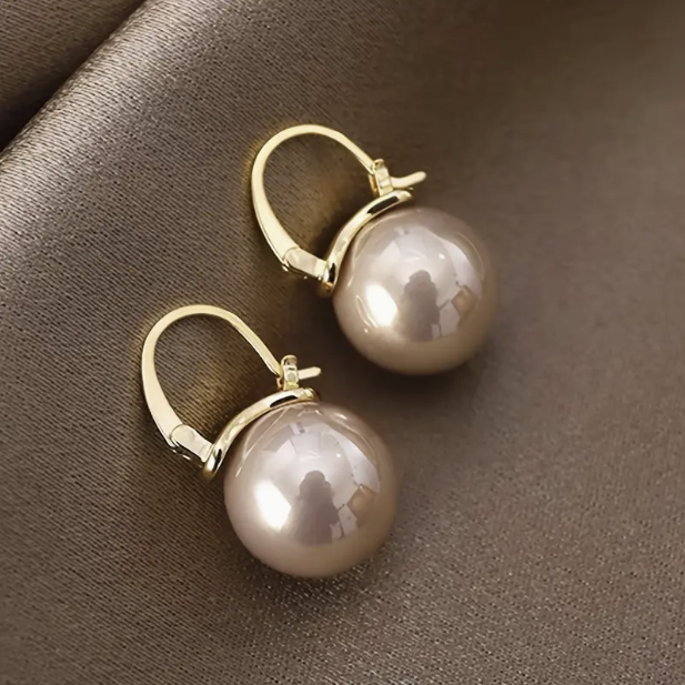 Vera Pearl Hoop Earrings | Freshwater, 925 Silver for Women