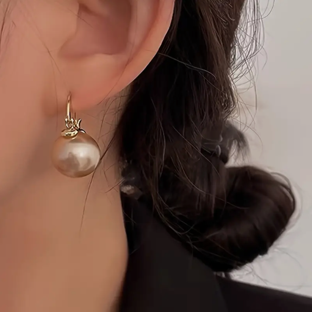 Vera Pearl Hoop Earrings | Freshwater, 925 Silver for Women