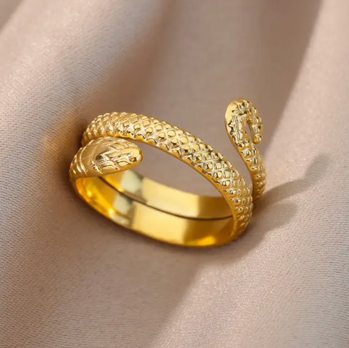 Sophie – 18K Gold Plated Snake Ring