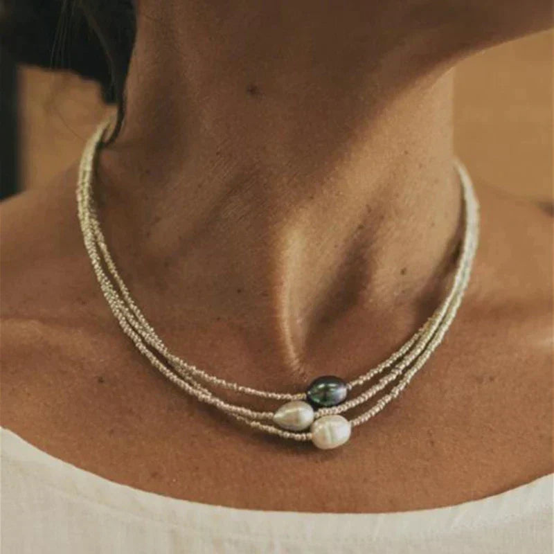 Vera Pearl Necklace | Freshwater Pearls, Geometric Pendant