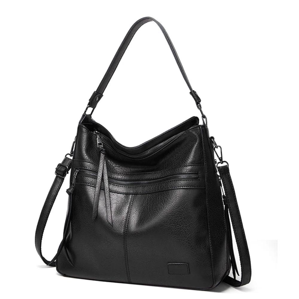 Martha – Wide Leather Hobo Bag