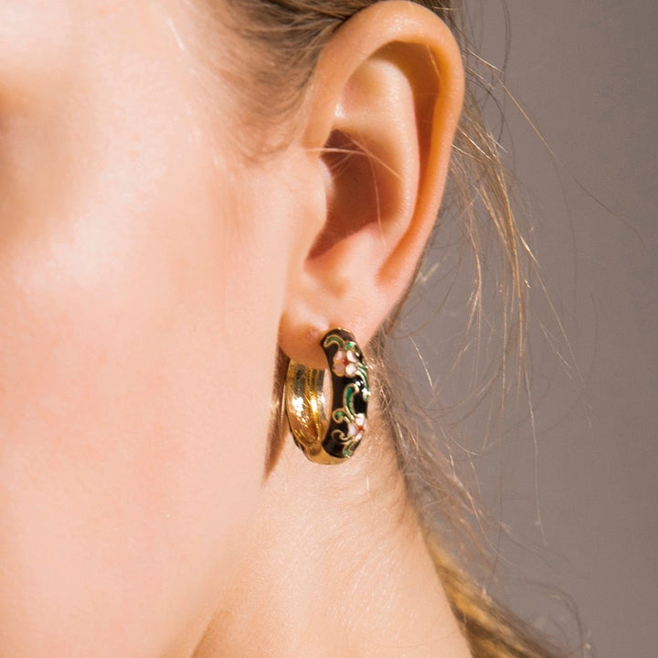 Ella – Copper Floral Earrings for Women