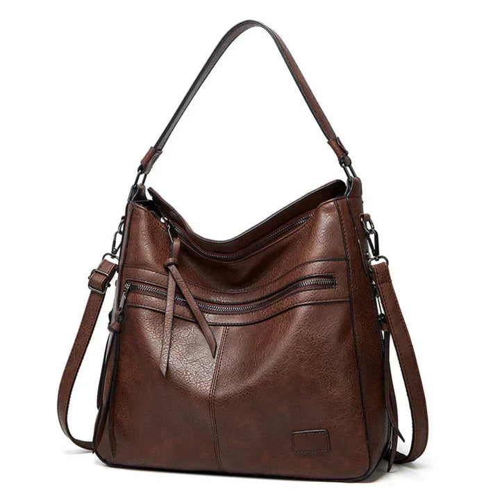 Martha – Wide Leather Hobo Bag