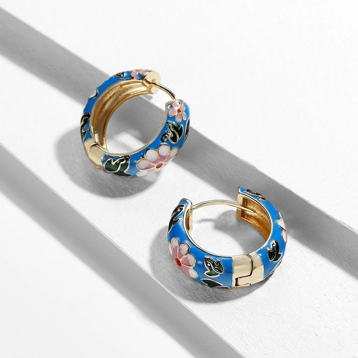 Ella – Copper Floral Earrings for Women