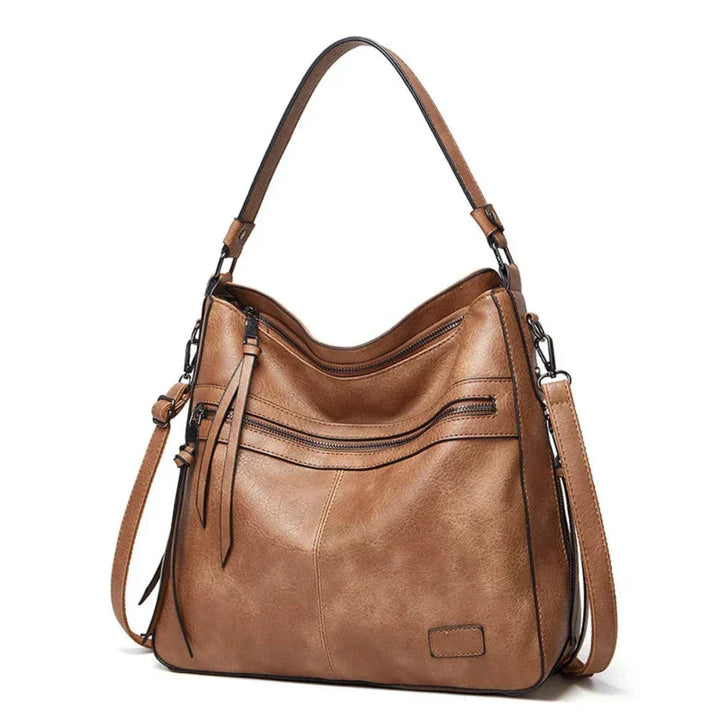 Martha – Wide Leather Hobo Bag