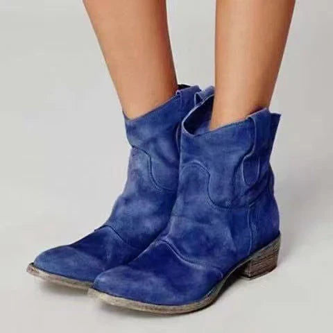 Svea – Boots i mjuk mocka med westernkänsla