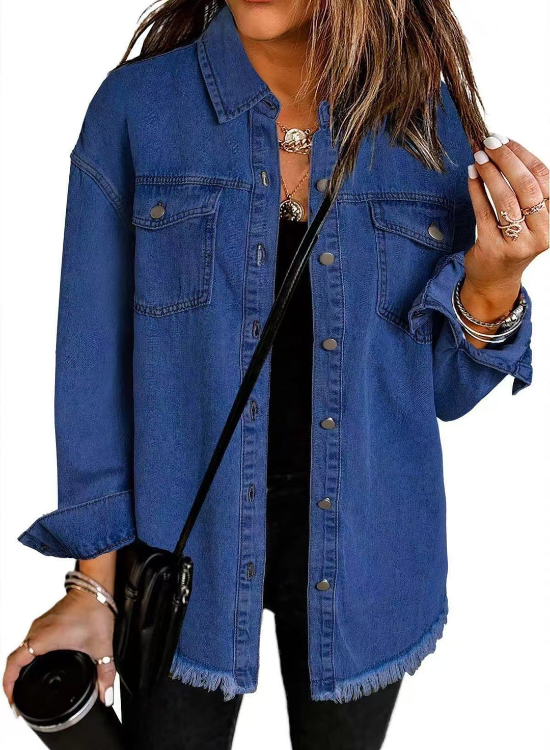 Elina – Jeansjacka med avslappnad oversized-look