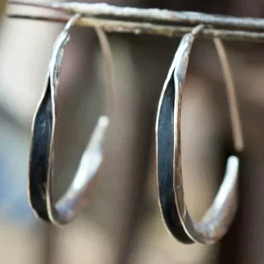 Sora Large Circle Earrings | Electroplated Alloy, 4cm Geometric Design