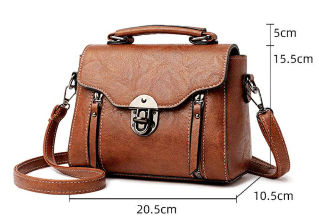 Lucía – Vintage Style Leather Crossbody Bag