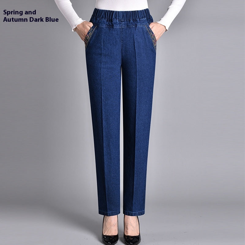 Hilda – Bekväma denimbyxor med elastisk midja