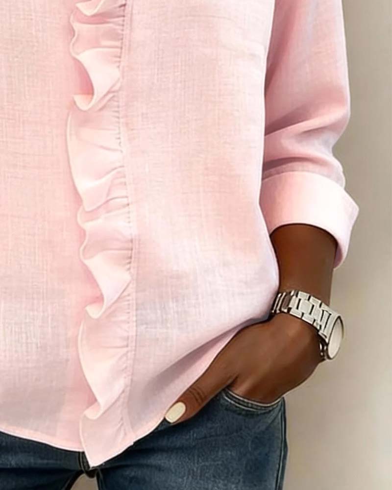 Velisse – Romantisk blus med eleganta volanger | 1+1 GRATIS idag