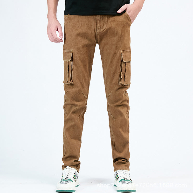 Hedrik - Svart tapered cargo byxa
