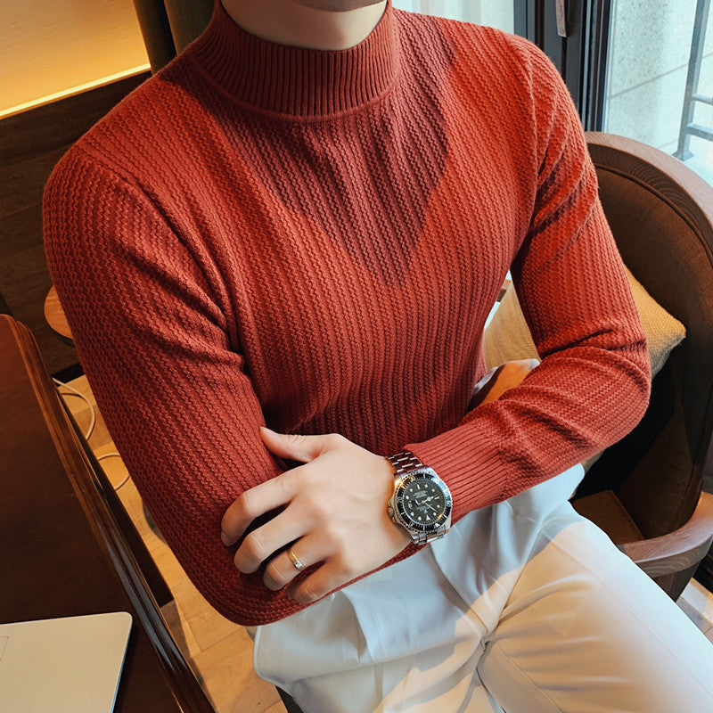 Elias - Ribbstickad polotröja för en elegant stil